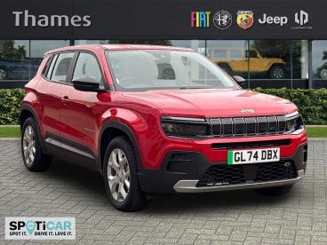 SPOTICAR Jeep Avenger 54kwh Altitude Auto 5dr Used Car - Suv Electric Red - Tunbridge Wells - 1200519645_1