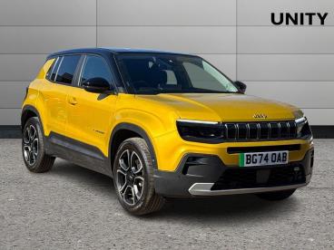 SPOTICAR Jeep Avenger 54kwh 1st Edition Auto 5dr Used Car - Suv Electric Yellow - Balsall Common - 1200536729_1