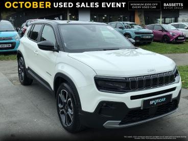 SPOTICAR Jeep Avenger 54kwh Summit Auto 5dr Used Car - Suv Electric White - Swansea - 1200548584_1