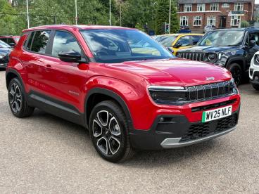 SPOTICAR Jeep Avenger 54kwh E-summit Auto 5dr Used Car - Suv Electric Red - Leicester - 1200606021_1