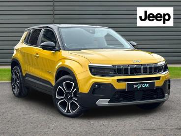 SPOTICAR Jeep Avenger 1.2 Summit Euro 6 (s/s) 5dr Used Car - Suv Petrol Yellow - Horsham - 1200636999_1