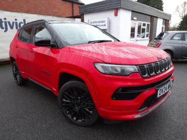 SPOTICAR Jeep Compass 1.3 Gse T4 11.4kwh S Auto 4xe Euro 6 (s/s) 5dr Used Car - Suv Plug-in Hybrid Red - Telford - 1200577027_1
