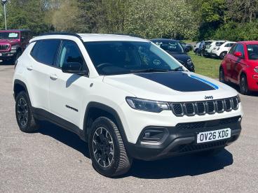 SPOTICAR Jeep Compass 1.3 Gse T4 11.4kwh Trailhawk Auto 4xe Euro 6 (s/s) Used Car - Suv Plug-in Hybrid White - Kidlington - 1200591813_1
