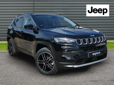 SPOTICAR Jeep Compass 1.3 Gse T4 11.4kwh Limited Auto 4xe Euro 6 (s/s) 5 Used Car - Suv Plug-in Hybrid Black - Horsham - 1200603805_1