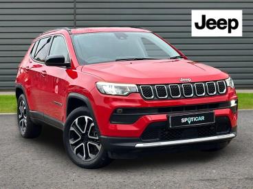 SPOTICAR Jeep Compass 1.3 Gse T4 11.4kwh Limited Auto 4xe Euro 6 (s/s) 5 Used Car - Suv Plug-in Hybrid Red - Horsham - 1200604667_1