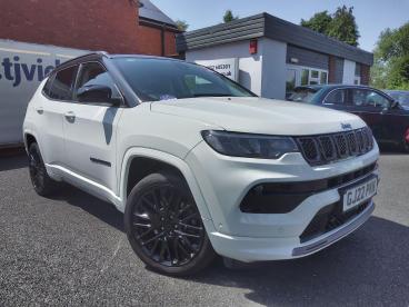SPOTICAR Jeep Compass 1.3 Gse T4 11.4kwh S Auto 4xe Euro 6 (s/s) 5dr Used Car - Suv Plug-in Hybrid White - Telford - 1200611049_1
