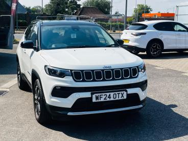 SPOTICAR Jeep Compass 1.3 Gse T4 11.4kwh Limited Auto 4xe Euro 6 (s/s) 5 Used Car - Suv Plug-in Hybrid White - Cheltenham - 1200620067_2