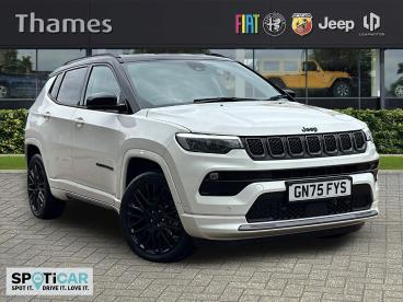 SPOTICAR Jeep Compass 1.3 Gse T4 11.4kwh S Auto 4xe Euro 6 (s/s) 5dr Used Car - Suv Plug-in Hybrid White - Tunbridge Wells - 1200620607_1