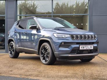 SPOTICAR Jeep Compass 1.3 Gse T4 11.4kwh Upland Auto 4xe Euro 6 (s/s) 5d Used Car - Suv Plug-in Hybrid Blue - Bury St. Edmunds - 1200642618_1
