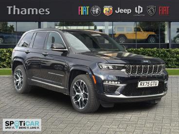 SPOTICAR Jeep Grand Cherokee 2.0 17.3kwh Summit Reserve Auto 4xe Euro 6 (s/s) 5 Used Car - Suv Plug-in Hybrid Blue - Slough - 600562313_1