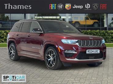 SPOTICAR Jeep Grand Cherokee 2.0 17.3kwh Summit Reserve Auto 4xe Euro 6 (s/s) 5 Used Car - Suv Plug-in Hybrid Red - Slough - 600599819_1
