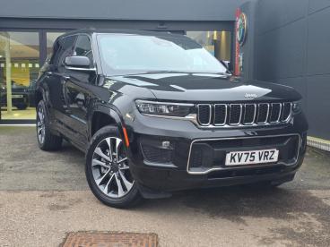 SPOTICAR Jeep Grand Cherokee 2.0 17.3kwh Overland Auto 4xe Euro 6 (s/s) 5dr Used Car - Suv Plug-in Hybrid Black - Northampton - 1200633742_1
