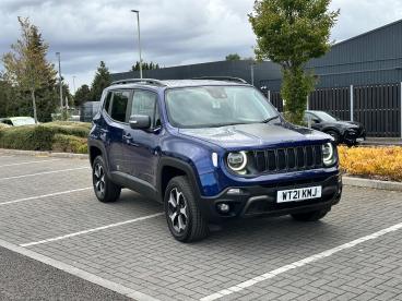 SPOTICAR Jeep Renegade 1.3 Gse T4 11.4kwh Trailhawk Auto 4xe Euro 6 (s/s) Used Car - Suv Plug-in Hybrid Blue - Cheltenham - 1200592424_1