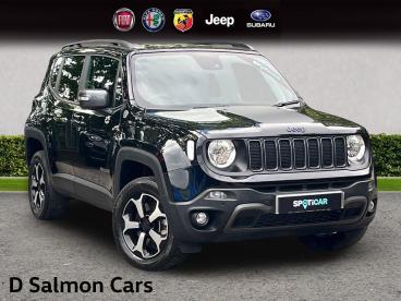 SPOTICAR Jeep Renegade 1.3 Gse T4 11.4kwh Trailhawk Auto 4xe Euro 6 (s/s) Used Car - Suv Plug-in Hybrid Black - Colchester - 1200593195_1