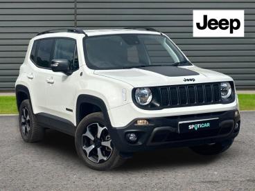 SPOTICAR Jeep Renegade 1.3 Gse T4 11.4kwh Trailhawk Auto 4xe Euro 6 (s/s) Used Car - Suv Plug-in Hybrid White - Horsham - 1200600913_1