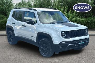 SPOTICAR Jeep Renegade 1.3 Gse T4 11.4kwh Overland Auto 4xe Euro 6 (s/s) Used Car - Suv Plug-in Hybrid White - Southampton - 1200626781_1