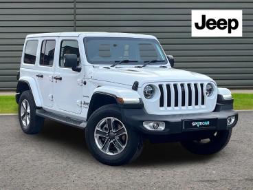 SPOTICAR Jeep Wrangler 2.0 Gme Sahara Auto 4wd Euro 6 (s/s) 4dr Used Car - Suv Petrol White - Horsham - 1200575602_1