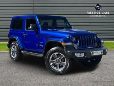 SPOTICAR Jeep Wrangler 2.0 Gme Sahara Auto 4wd Euro 6 (s/s) 2dr Used Car - Suv Petrol Blue - Horsham - 1200606898_1