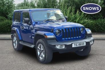 SPOTICAR Jeep Wrangler 2.0 Gme Sahara Auto 4wd Euro 6 (s/s) 2dr Used Car - Suv Petrol Blue - Southampton - 1200608741_1