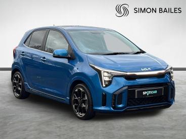 SPOTICAR Kia Picanto 1.0 Gt-line Euro 6 (s/s) 5dr Used Car - City Car Petrol Blue - Guisborough - 1200558972_1