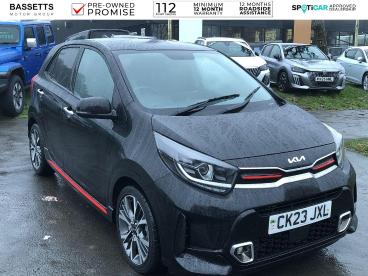 SPOTICAR Kia Picanto 1.0 T-gdi Gt-line S Euro 6 (s/s) 5dr Used Car - City Car Petrol Black - Swansea - 1200561282_1