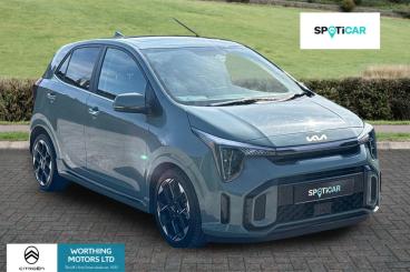 SPOTICAR Kia Picanto 1.2 Gt-line S Amt Euro 6 (s/s) 5dr Used Car - City Car Petrol Green - Worthing - 1200597185_1