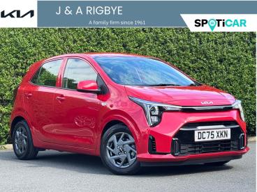 SPOTICAR Kia Picanto 1.0 Pure Euro 6 (s/s) 5dr Used Car - City Car Petrol Red - Chorley - 1200600671_1