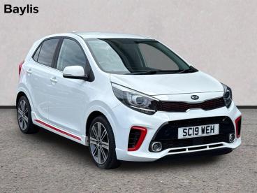 SPOTICAR Kia Picanto 1.25 Gt-line Euro 6 5dr Used Car - City Car Petrol White - Worcester - 1200618283_1