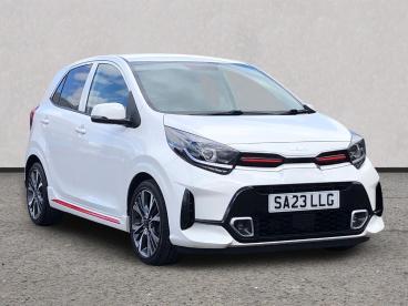 SPOTICAR Kia Picanto 1.0 Dpi Gt-line Amt Euro 6 (s/s) 5dr Used Car - City Car Petrol White - Merthyr Tydfil - 1200618359_1
