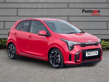 SPOTICAR Kia Picanto 1.0 Gt-line S Amt Euro 6 (s/s) 5dr Used Car - City Car Petrol Red - Sheffield - 1200633004_1