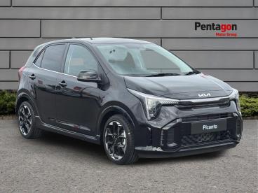 SPOTICAR Kia Picanto 1.0 Gt-line Euro 6 (s/s) 5dr Used Car - City Car Petrol Black - Sheffield - 1200633046_1
