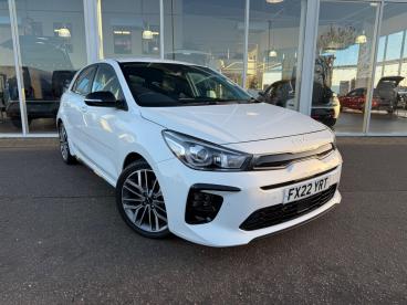 SPOTICAR Kia Rio 1.0 T-gdi Mhev Gt-line S Euro 6 (s/s) 5dr Used Car - City Car Hybrid White - Boston - 1200563376_1