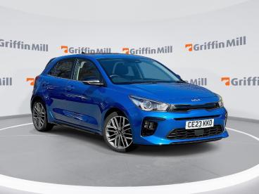 SPOTICAR Kia Rio 1.0 T-gdi Mhev Gt-line S Euro 6 (s/s) 5dr Used Car - City Car Hybrid Blue - Pontypridd - 1200592815_1