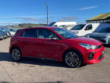 SPOTICAR Kia Rio 1.0 T-gdi Mhev Gt-line S Euro 6 (s/s) 5dr Used Car - City Car Hybrid Red - Forfar - 1200639418_1