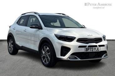 SPOTICAR Kia Stonic 1.0 T-gdi Mhev Gt-line S Dct Euro 6 (s/s) 5dr Used Car - Suv Hybrid White - Castleford - 1200564886_1