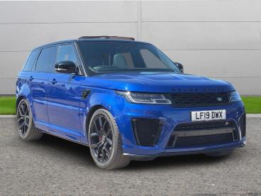 SPOTICAR Land Rover Range Rover Sport 5.0 P575 V8 Svr Auto 4wd Euro 6 (s/s) 5dr Used Car - Suv Petrol Blue - Selby - 1200599251_1