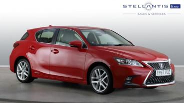 SPOTICAR Lexus Ct 1.8 200h Se (plus Pack) Cvt Euro 6 (s/s) 5dr Used Car - Saloon Hybrid Red - Birmingham - 1200640845_1
