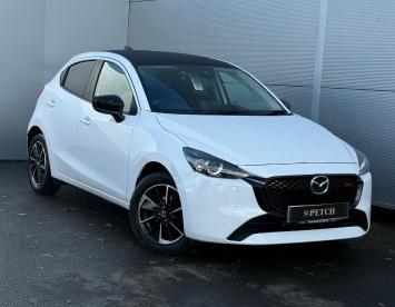 SPOTICAR Mazda 2 1.5 E-skyactiv G Mhev Homura Aka Euro 6 (s/s) 5dr Used Car - City Car Petrol White - Darlington - 1200541974_1