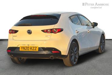 SPOTICAR Mazda 3 2.0 Skyactiv-x Mhev Sport Lux Euro 6 (s/s) 5dr Used Car - Saloon Petrol White - Castleford - 1200552031_3