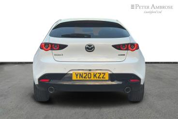 SPOTICAR Mazda 3 2.0 Skyactiv-x Mhev Sport Lux Euro 6 (s/s) 5dr Used Car - Saloon Petrol White - Castleford - 1200552031_4