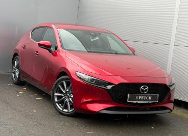 SPOTICAR Mazda 3 2.0 E-skyactiv-g Mhev Sport Lux Euro 6 (s/s) 5dr Used Car - Saloon Petrol Red - Darlington - 1200554994_1