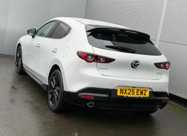 SPOTICAR Mazda 3 2.5 E-skyactiv-g Mhev Homura Euro 6 (s/s) 5dr Used Car - Saloon Petrol White - Darlington - 1200557391_3