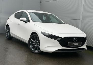 SPOTICAR Mazda 3 2.0 E-skyactiv-g Mhev Sport Lux Euro 6 (s/s) 5dr Used Car - Saloon Petrol White - Darlington - 1200577572_1