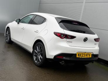 SPOTICAR Mazda 3 2.0 E-skyactiv-g Mhev Sport Lux Euro 6 (s/s) 5dr Used Car - Saloon Petrol White - Darlington - 1200577572_3