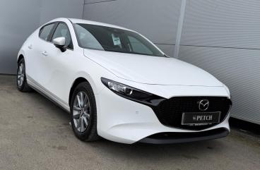 SPOTICAR Mazda 3 2.0 E-skyactiv-g Mhev Se-l Lux Euro 6 (s/s) 5dr Used Car - Saloon Petrol White - Darlington - 1200585437_3