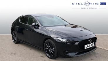 SPOTICAR Mazda 3 2.5 E-skyactiv-g Mhev Homura Euro 6 (s/s) 5dr Used Car - Saloon Petrol Black - Sale - 1200597510_1