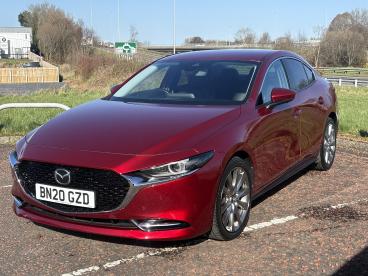 SPOTICAR Mazda 3 2.0 Skyactiv-x Mhev Gt Sport Tech Euro 6 (s/s) 4dr Used Car - Saloon Petrol Red - Portadown - 1200601477_2