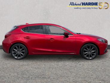 SPOTICAR Mazda 3 2.0 Skyactiv-g Sport Nav Euro 5 (s/s) 5dr Used Car - Saloon Petrol Red - Ashington - 1200605189_5