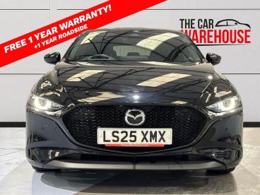 SPOTICAR Mazda 3 2.5 E-skyactiv G Mhev [140] Exclusive-line 5dr Used Car - Saloon Petrol Black - Swansea - 1200605720_2