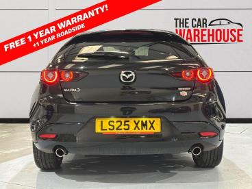 SPOTICAR Mazda 3 2.5 E-skyactiv G Mhev [140] Exclusive-line 5dr Used Car - Saloon Petrol Black - Swansea - 1200605720_5